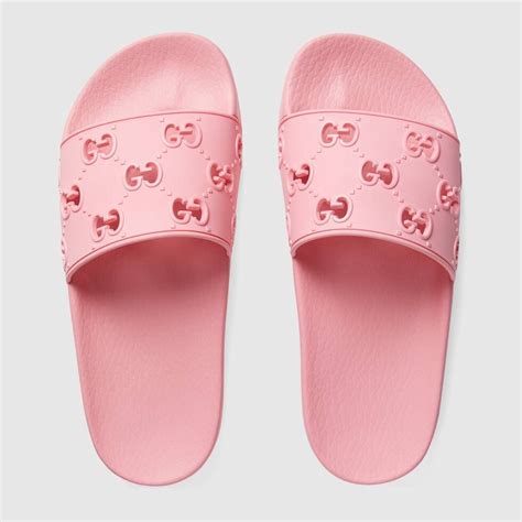 pink gg gucci slides|gucci slides pink price.